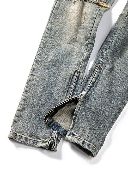 Title 7, Classic zipper beam-leg jeans