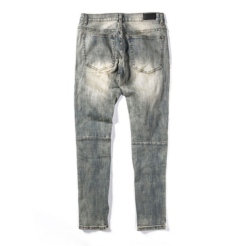 Title 12, Classic zipper beam-leg jeans