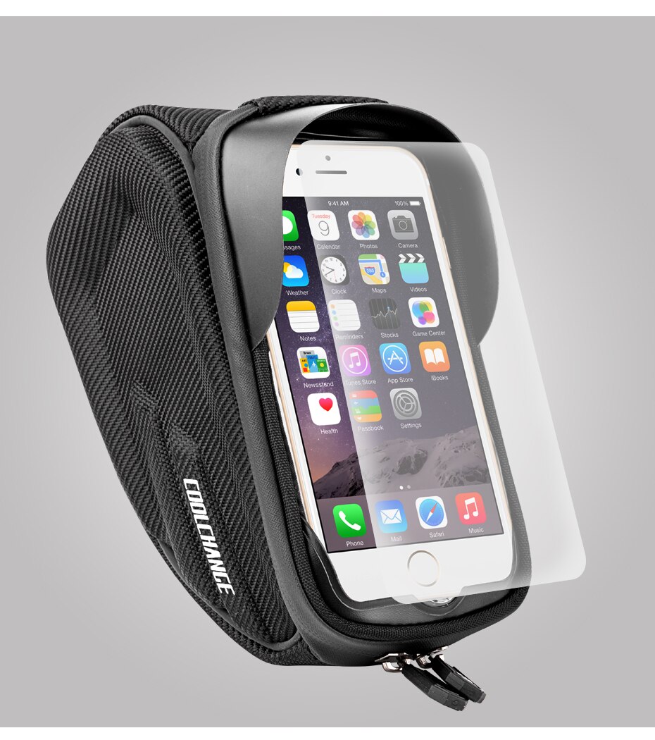 Title 7, Bolsa de Bicicleta com Suporte para Celular — L...