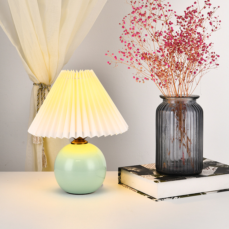 Title 7, Decorative bedside table lamp enhances your bed...