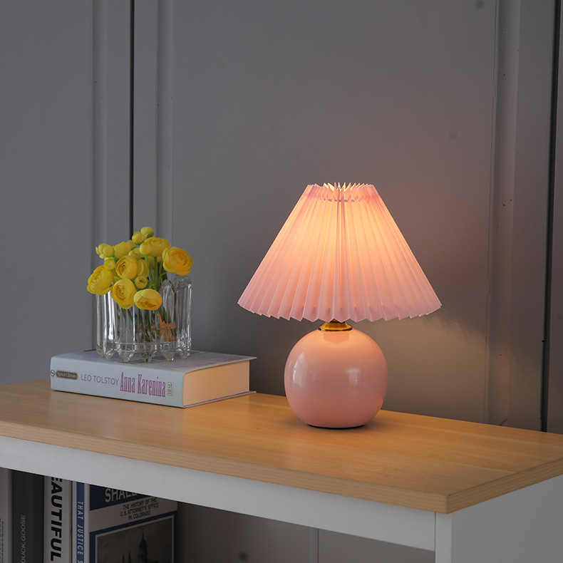 Title 13, Decorative bedside table lamp enhances your bed...