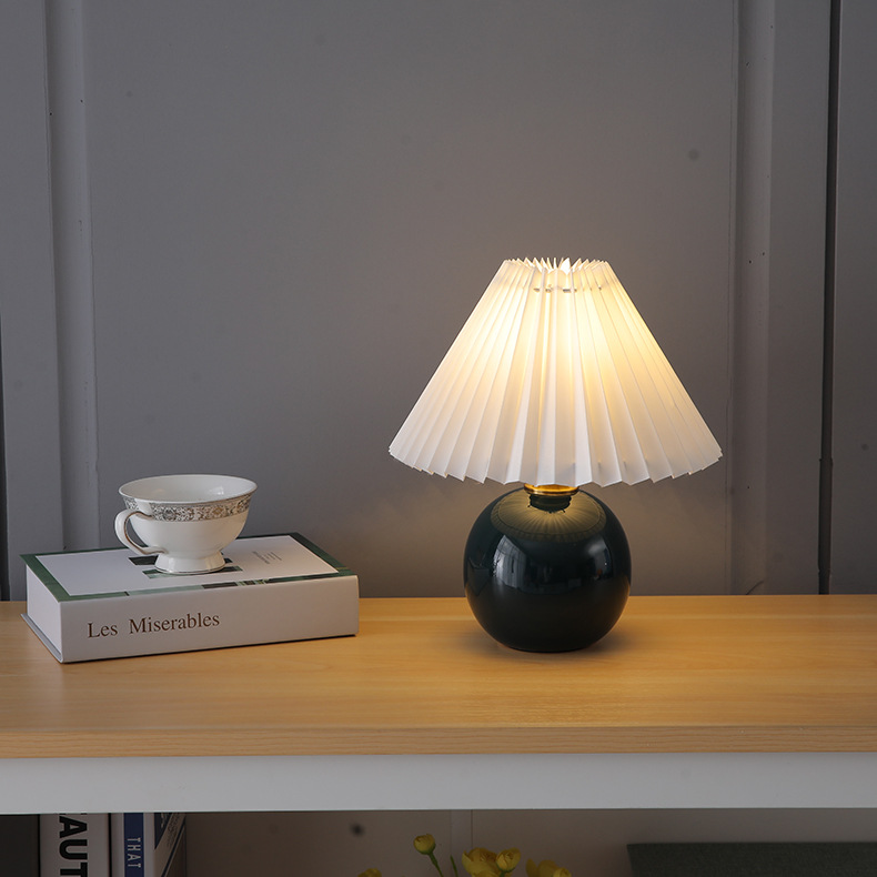 Title 14, Decorative bedside table lamp enhances your bed...