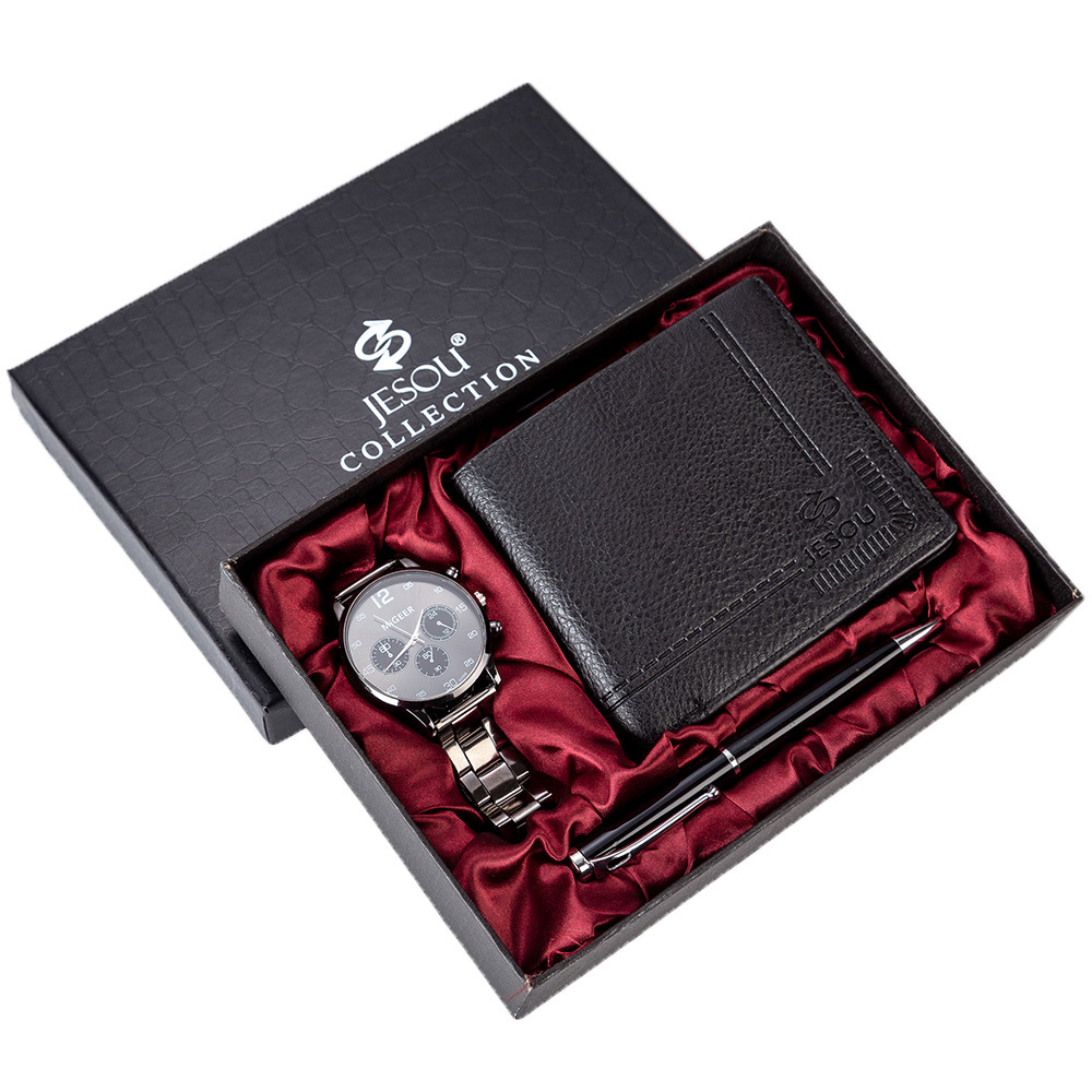 Title 1, Mens Gift Set Beautifully Wrapped Watch Wallet...