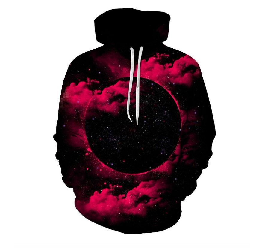 Title 2, 3D Digital Print Strange Night Star Sweatshirt