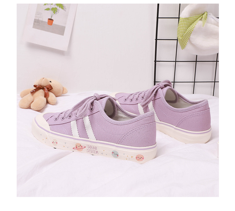 Title 3, Womens low-cut canvas shoes starry sky print a...