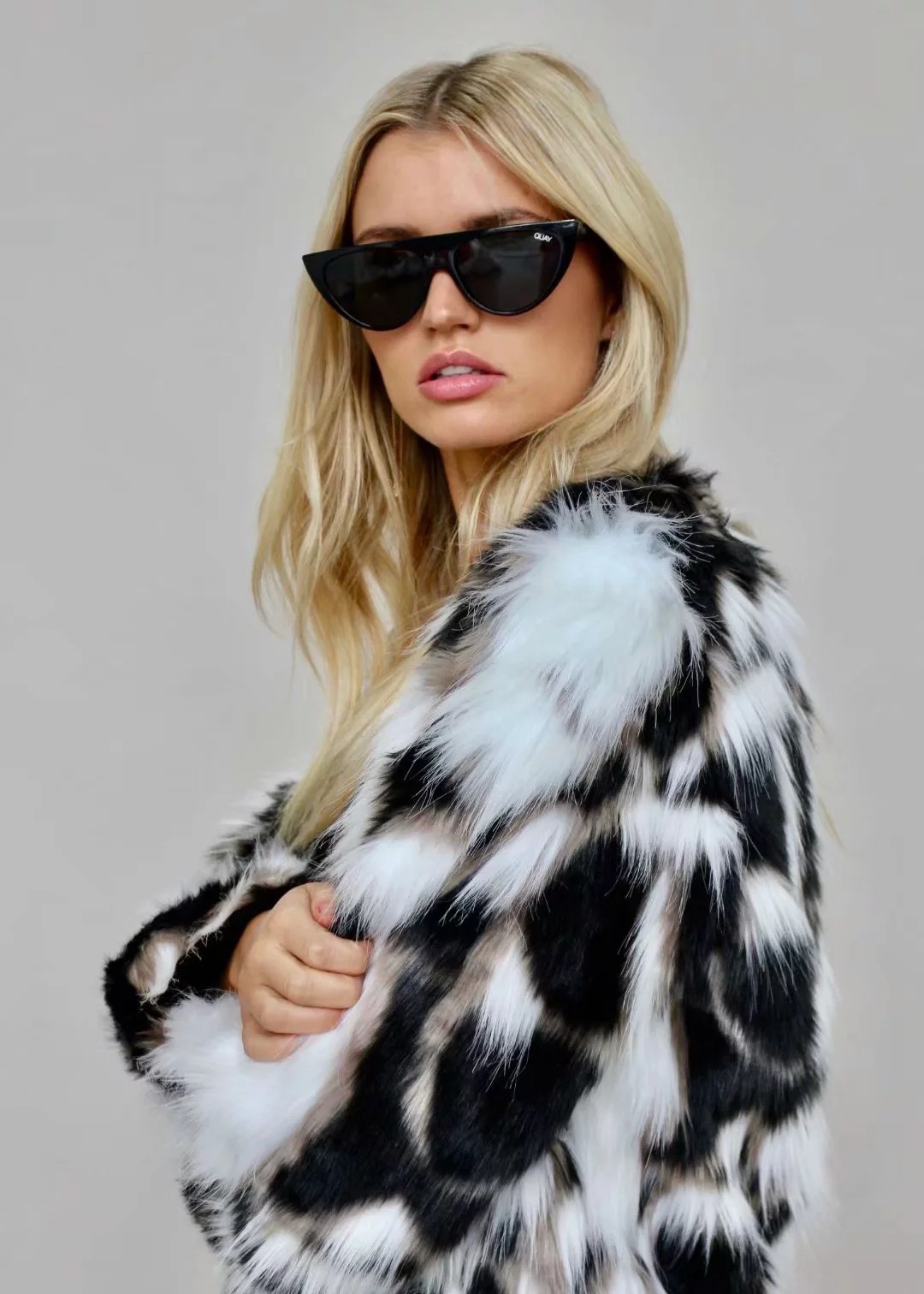 Title 2, Womens Faux Fox Coat Short Fur. Stay warm and ...