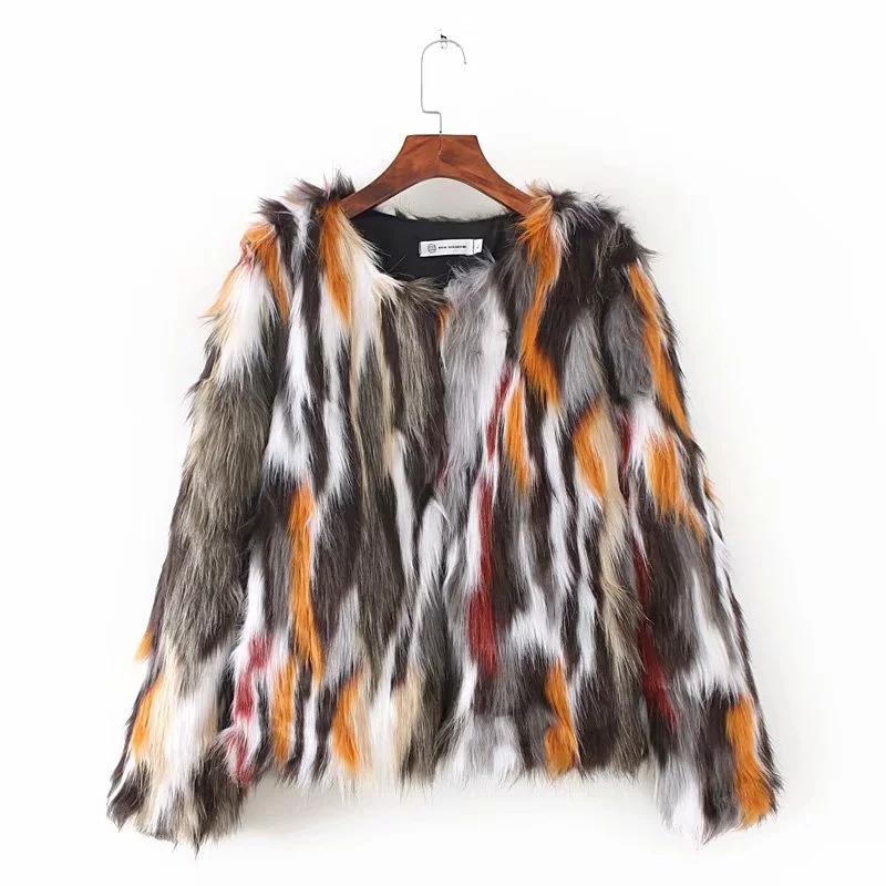 Title 14, Womens Faux Fox Coat Short Fur. Stay warm and ...