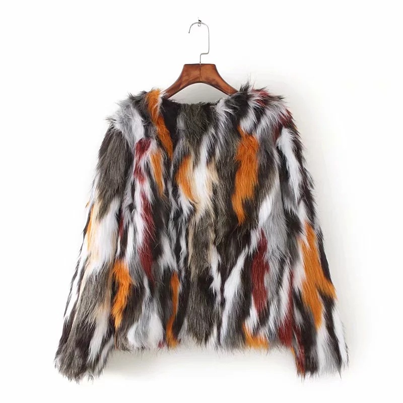 Title 16, Womens Faux Fox Coat Short Fur. Stay warm and ...