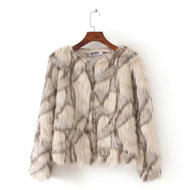 Title 22, Womens Faux Fox Coat Short Fur. Stay warm and ...