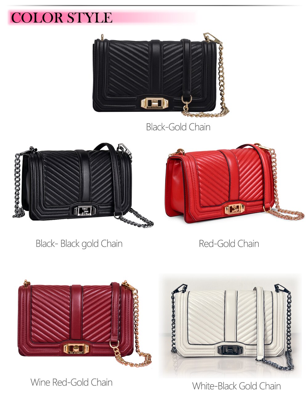 Title 52, Fashion chain bag shoulder diagonal package, a ...