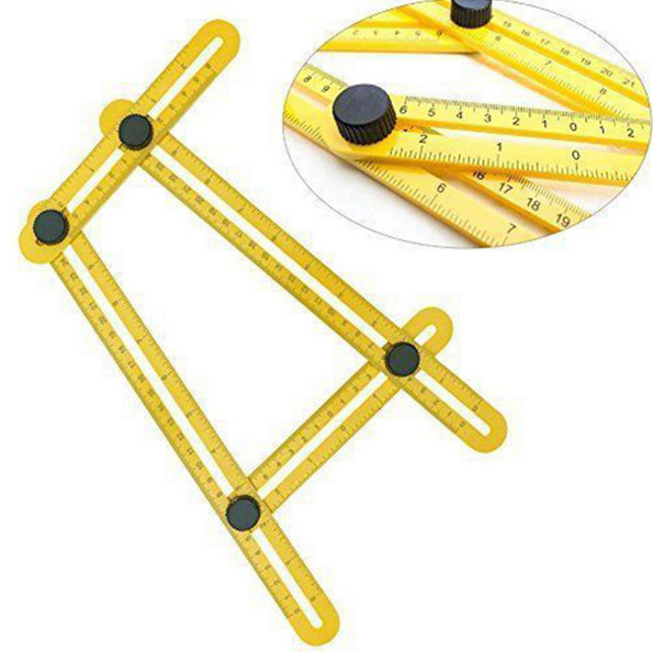 Title 3, Practical Four Folding Plastic Ruler Metric Sca...