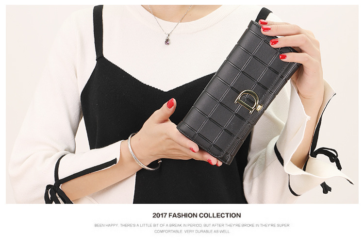 Title 2, Carteira Feminina Longa Clutch Brand Plaid de A...