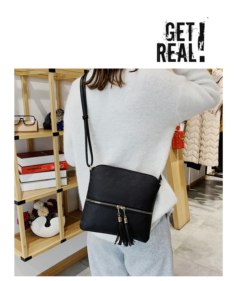 Title 3, Bolsa de ombro feminina com tassel Bolsa mensag...