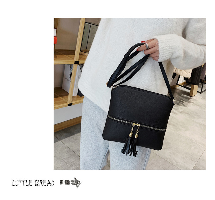 Title 5, Bolsa de ombro feminina com tassel Bolsa mensag...