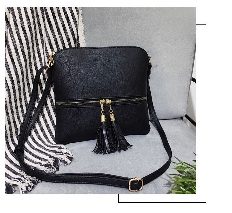 Title 20, Bolsa de ombro feminina com tassel Bolsa mensag...