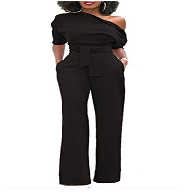 Title 8, Off-the-shoulder buttoned wide-leg pants