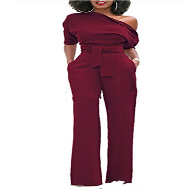 Title 9, Off-the-shoulder buttoned wide-leg pants