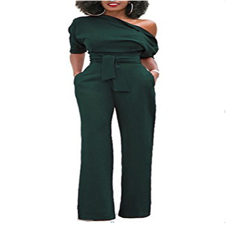 Title 10, Off-the-shoulder buttoned wide-leg pants