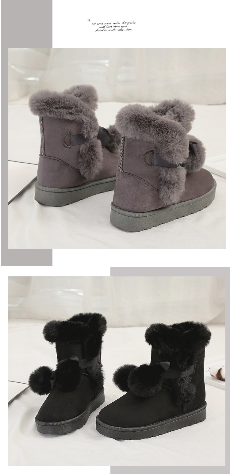 Title 12, Plus velvet warm short tube snow boots for ulti...