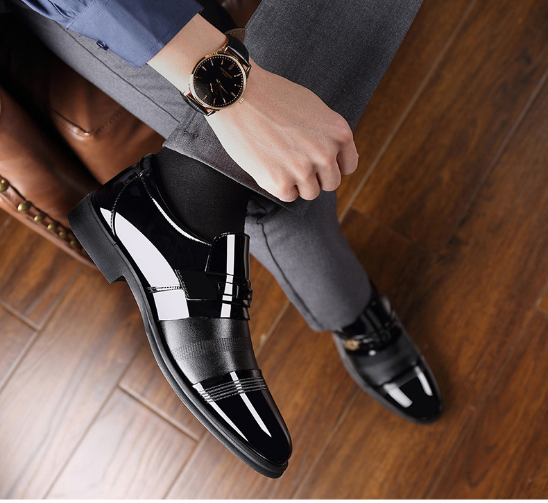 Title 2, Mens leather oversized shoes for superior comf...