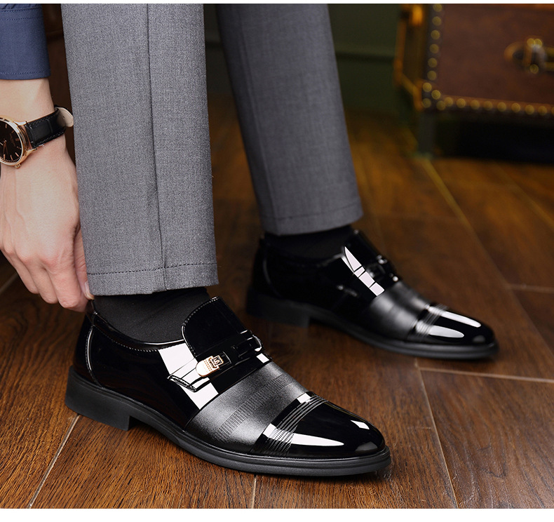 Title 12, Mens leather oversized shoes for superior comf...