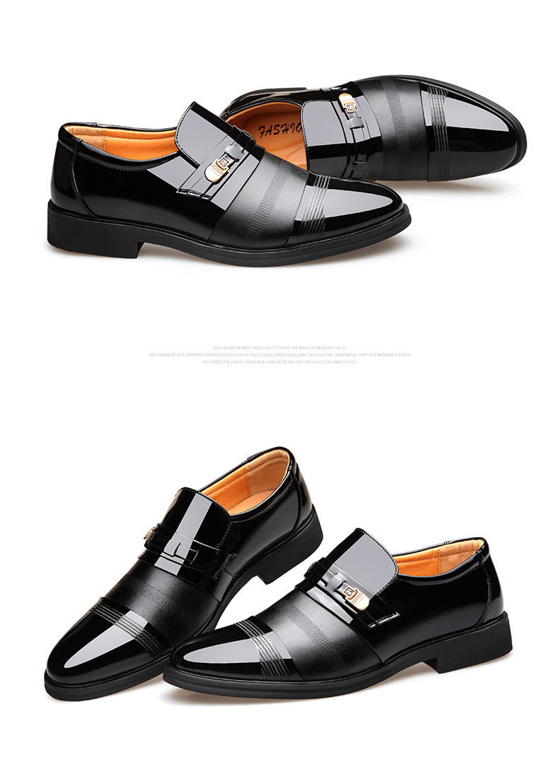 Title 17, Sapatos de couro masculinos oversized, conforto...