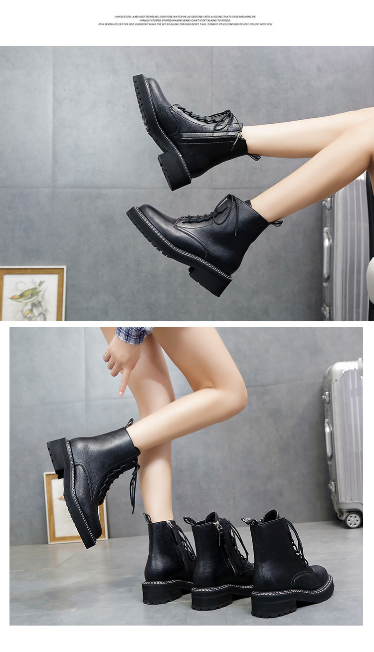 Title 5, Womens Martin Boots Platform Locomotive Bootie...