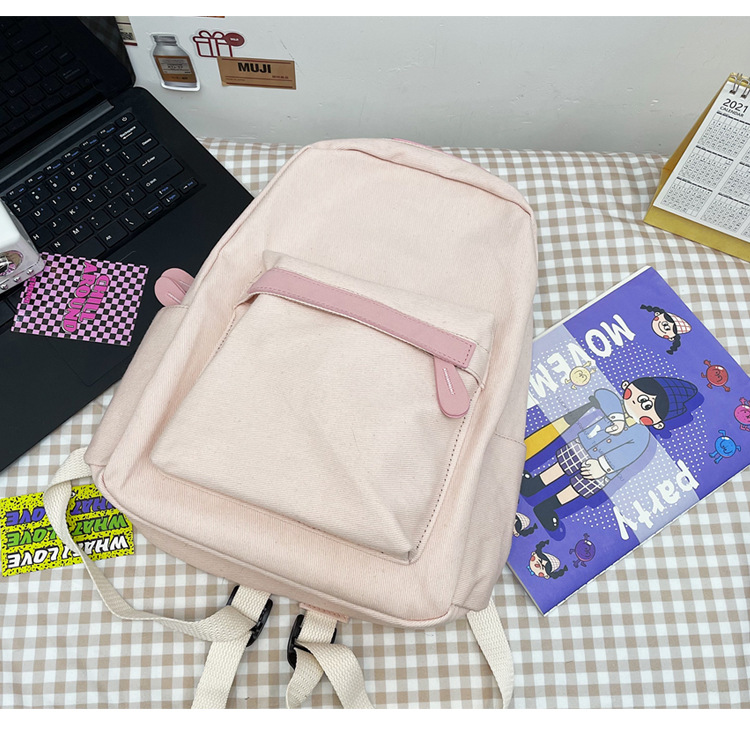 Title 24, Literary and Casual Girl Student Solid Color Sc...