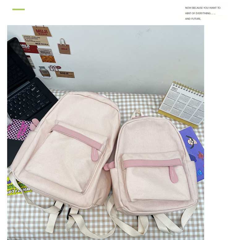 Title 26, Literary and Casual Girl Student Solid Color Sc...