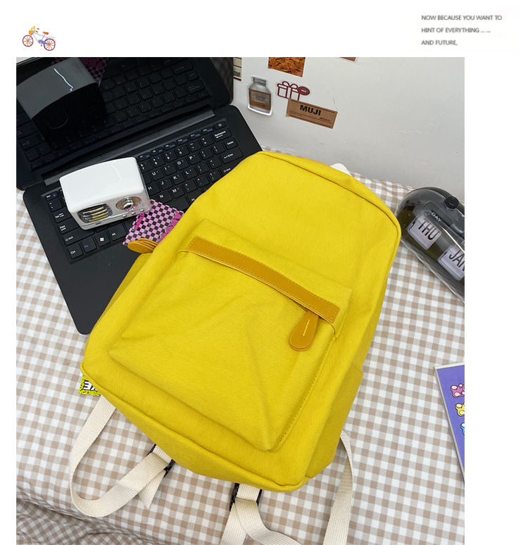 Title 31, Literary and Casual Girl Student Solid Color Sc...