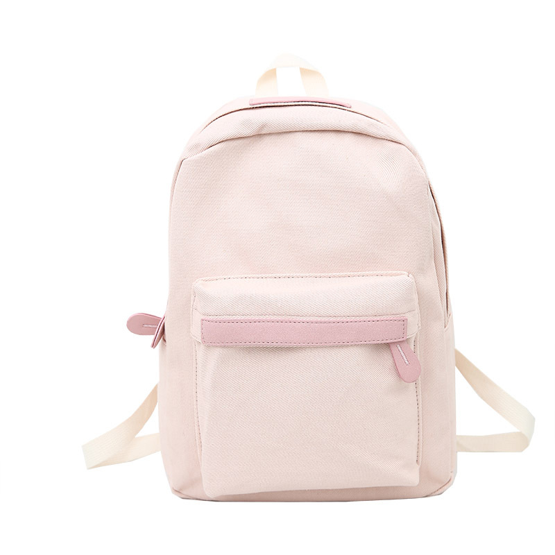 Title 85, Literary and Casual Girl Student Solid Color Sc...