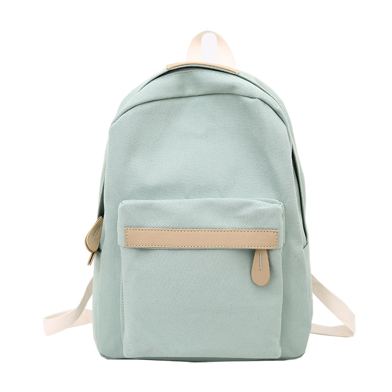 Title 86, Literary and Casual Girl Student Solid Color Sc...