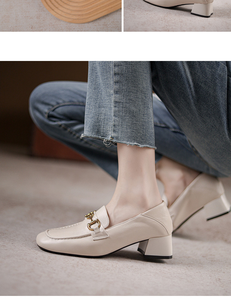 Title 4, Damen Leder Loafer mit Horsebit, mittelhohem Ab...