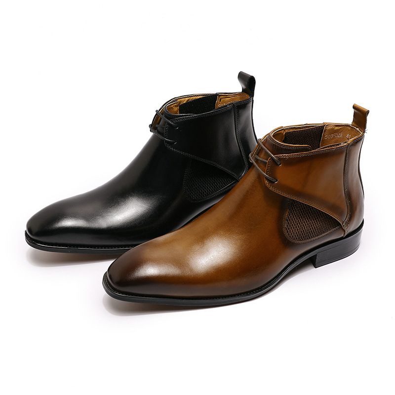 Title 1, Bottines Martin respirantes en cuir pour homme ...