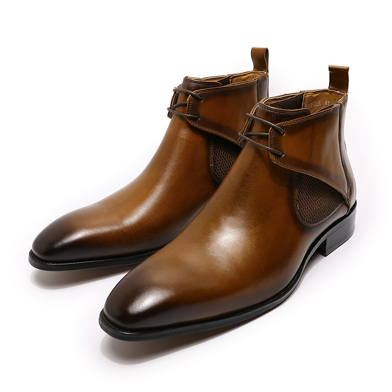 Title 11, Bottines Martin respirantes en cuir pour homme ...