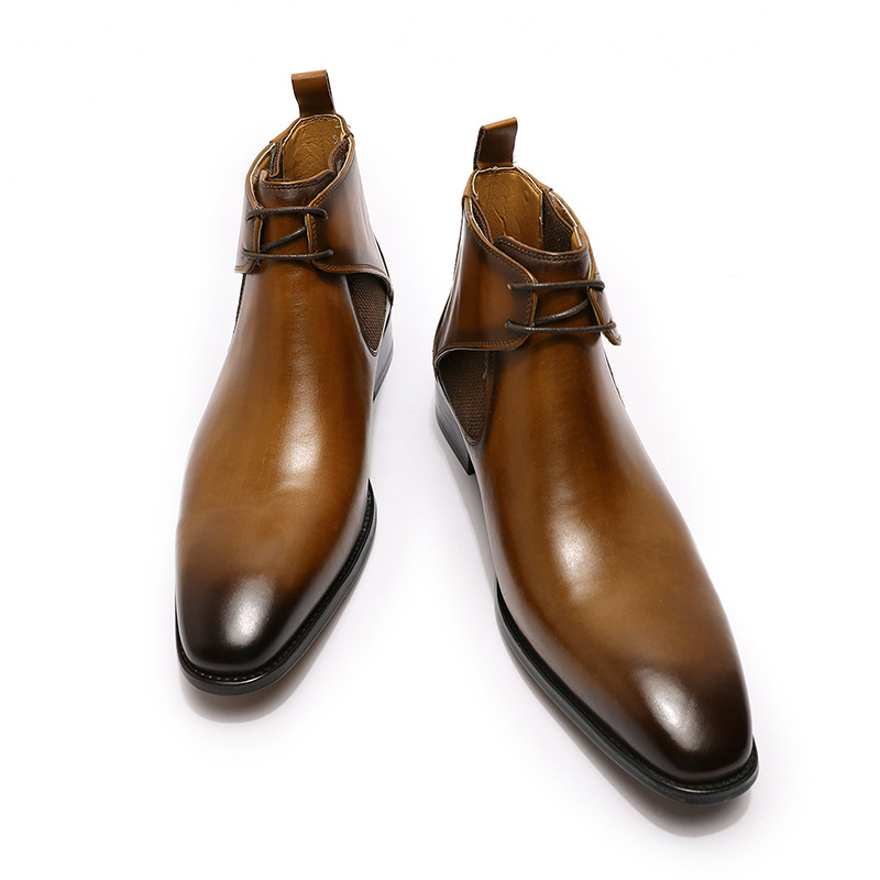 Title 12, Bottines Martin respirantes en cuir pour homme ...