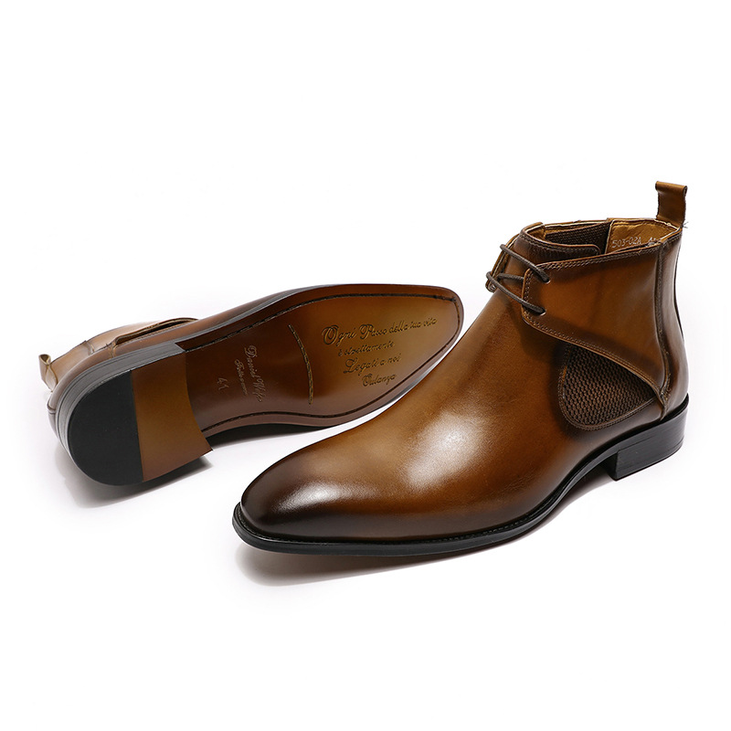 Title 16, Bottines Martin respirantes en cuir pour homme ...