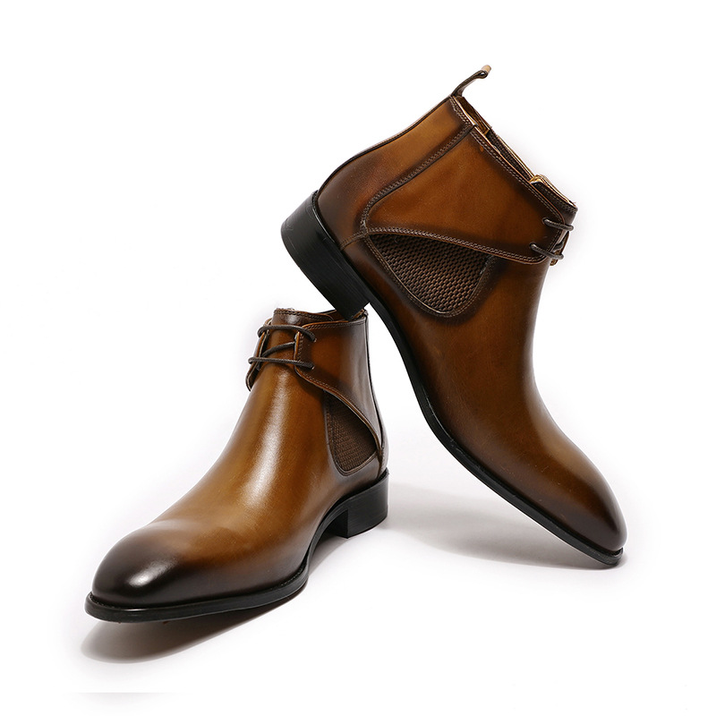 Title 17, Bottines Martin respirantes en cuir pour homme ...