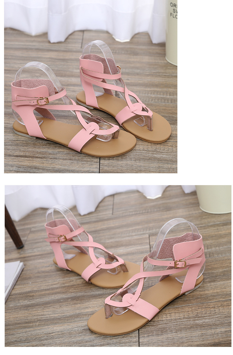 Title 6, Buckled Flip-Flat Plus Size Womens Sandals. Co...