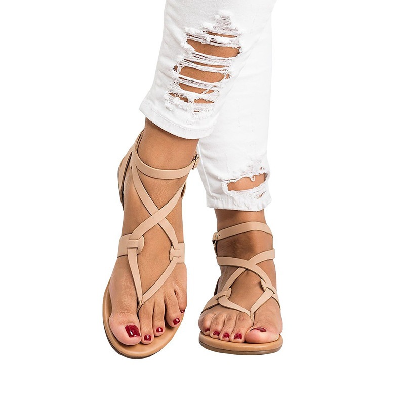 Title 10, Buckled Flip-Flat Plus Size Womens Sandals. Co...