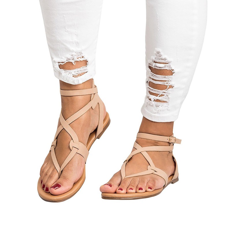 Title 12, Buckled Flip-Flat Plus Size Womens Sandals. Co...