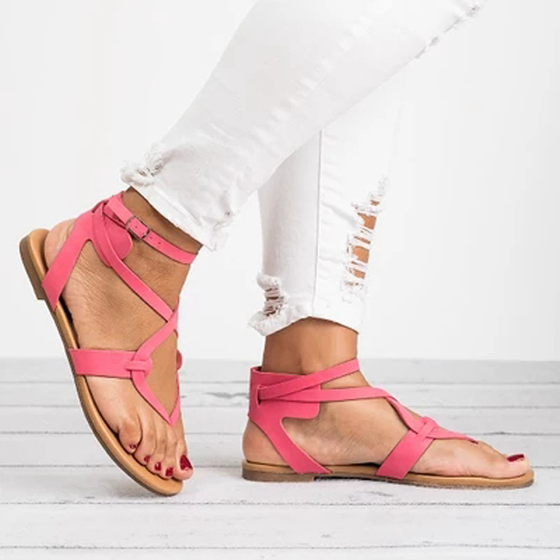 Title 23, Buckled Flip-Flat Plus Size Womens Sandals. Co...