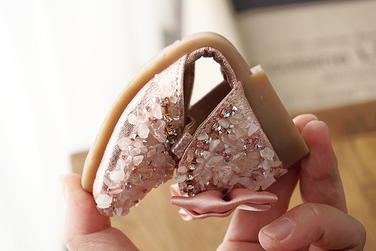 Title 9, Girls sandals with rhinestone accents and a so...