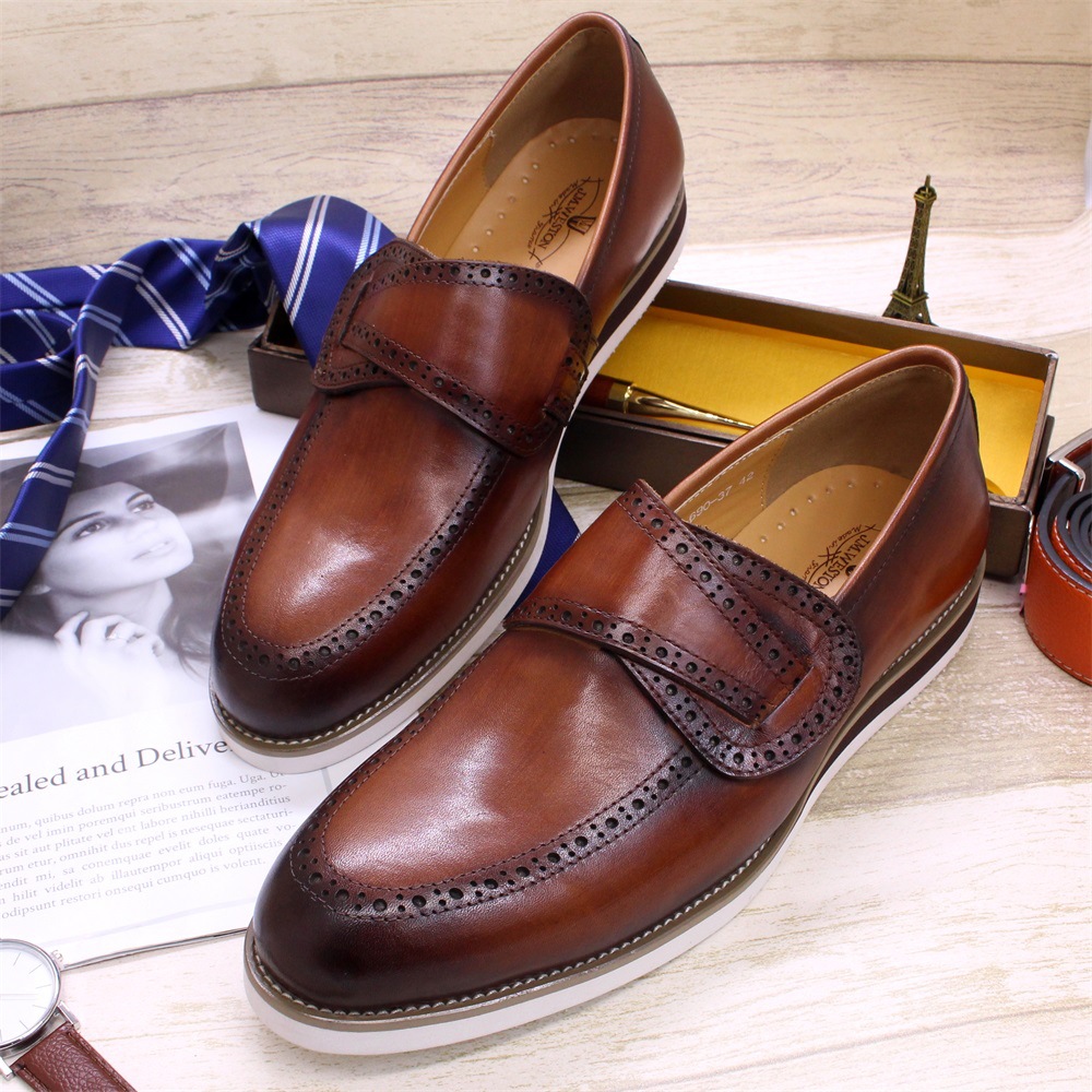 Title 1, Chaussures en cuir britanniques pour hommes, fa...