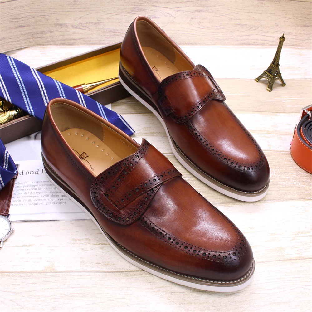 Title 3, Chaussures en cuir britanniques pour hommes, fa...