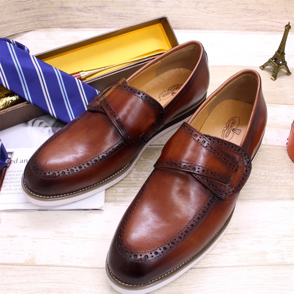 Title 4, Chaussures en cuir britanniques pour hommes, fa...