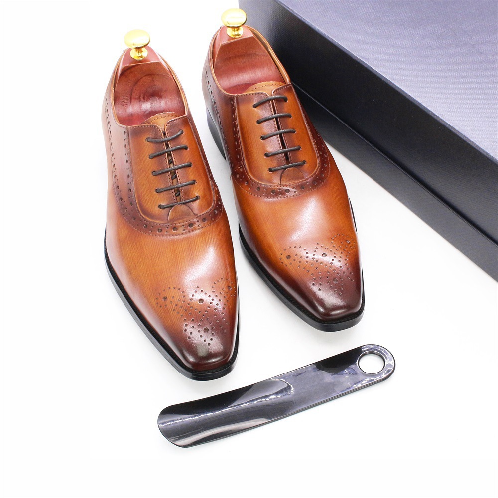 Title 9, Chaussures daffaires pour hommes en cuir de va...