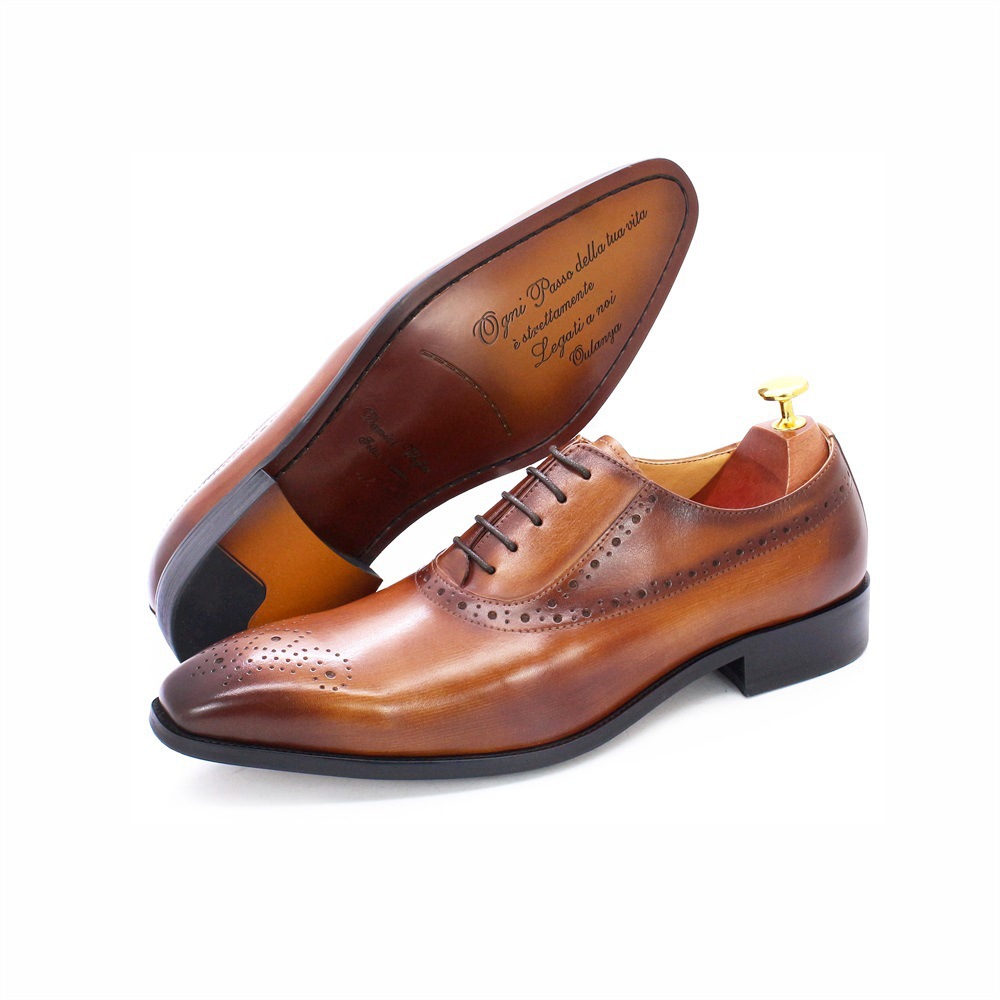 Title 13, Herren Business Lederschuhe aus erstklassigem R...