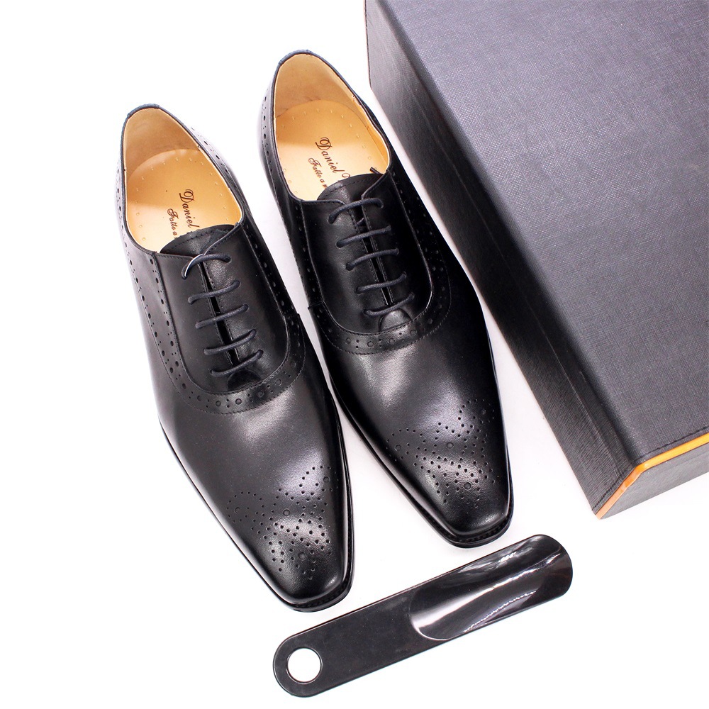 Title 17, Herren Business Lederschuhe aus erstklassigem R...