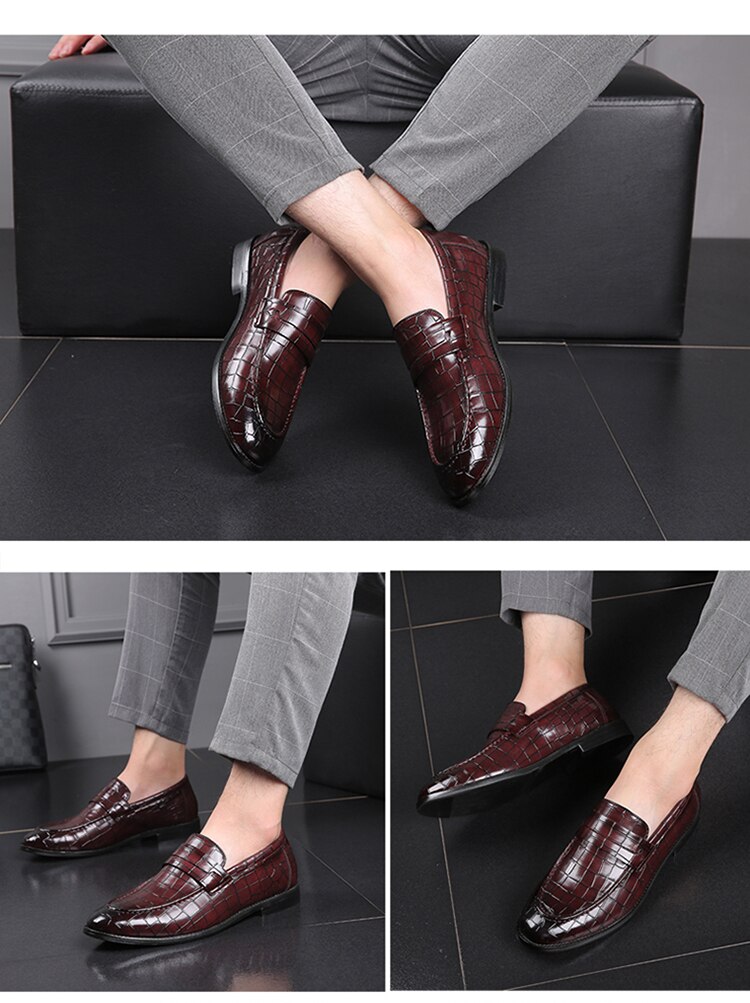 Title 7, Juego de zapatos casuales de cuero para hombre ...